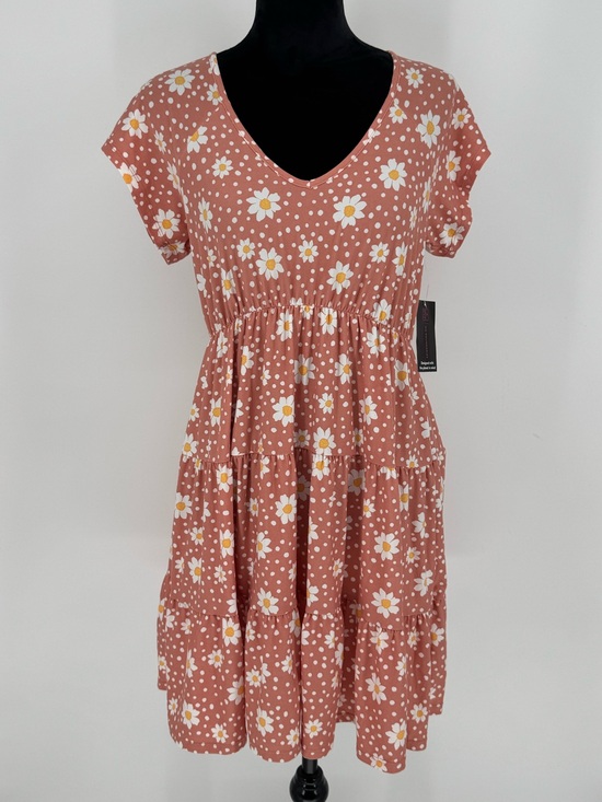 No Boundaries Dresses & Skirts - NWT No Boundaries Juniors Size L (11-13) Pink Coral Daisy Floral Stretch Dress